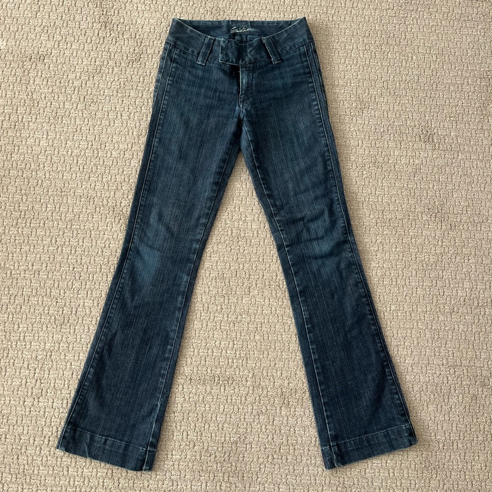 Salt Works Women's Low Rise Bootcut Jeans Dark Wash Size 25 Made In USA